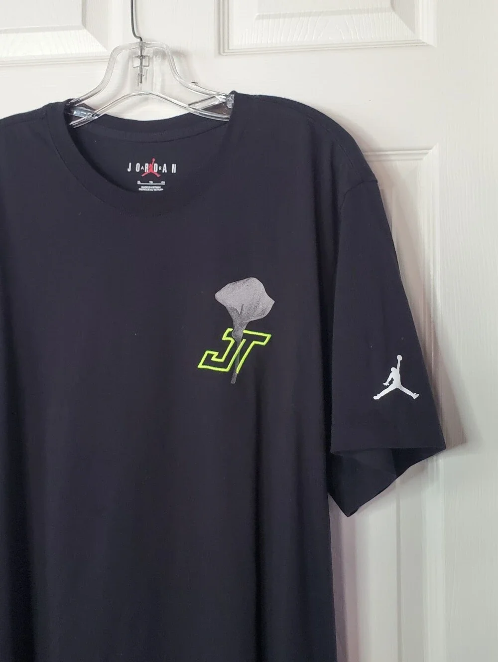 Jordan Air Jordan Tatum Graphic T-shirt  Black Preppy Festival Sporty XL Crewnec